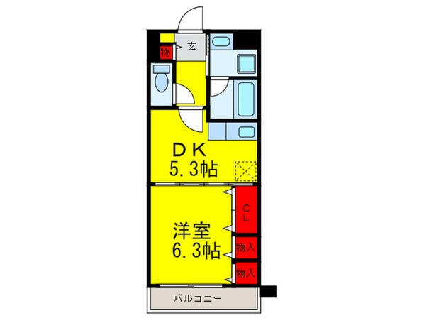 コンフォ－ル平野の物件間取画像